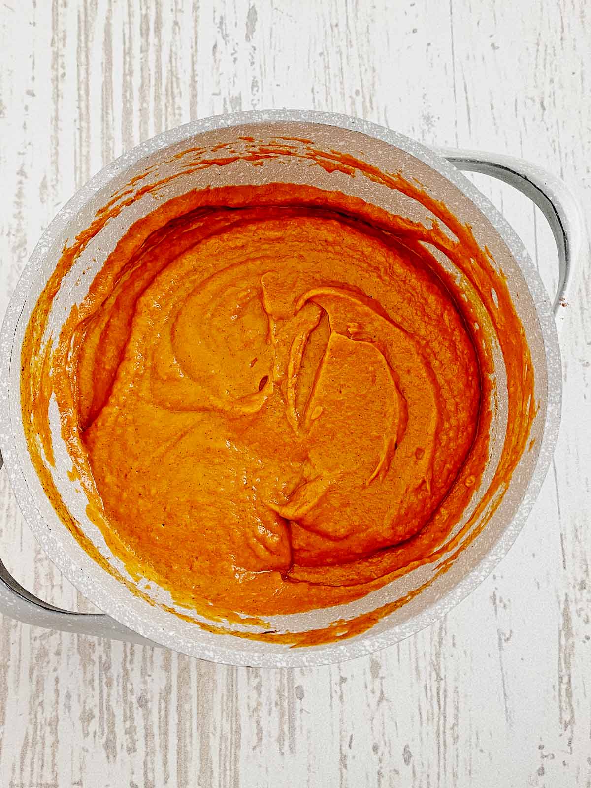 Partially oooked pie filling.