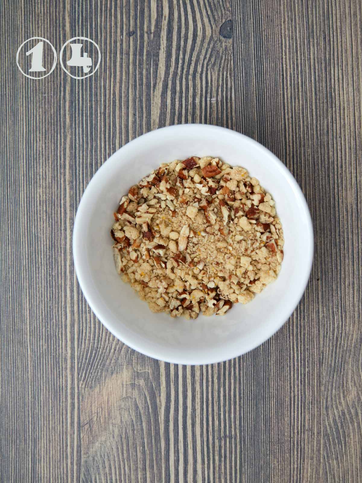 Nuts added to the topping mux.