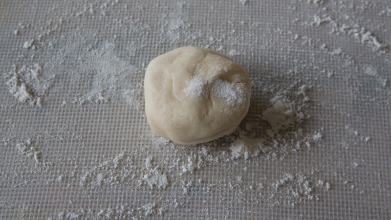 small ball of dough.