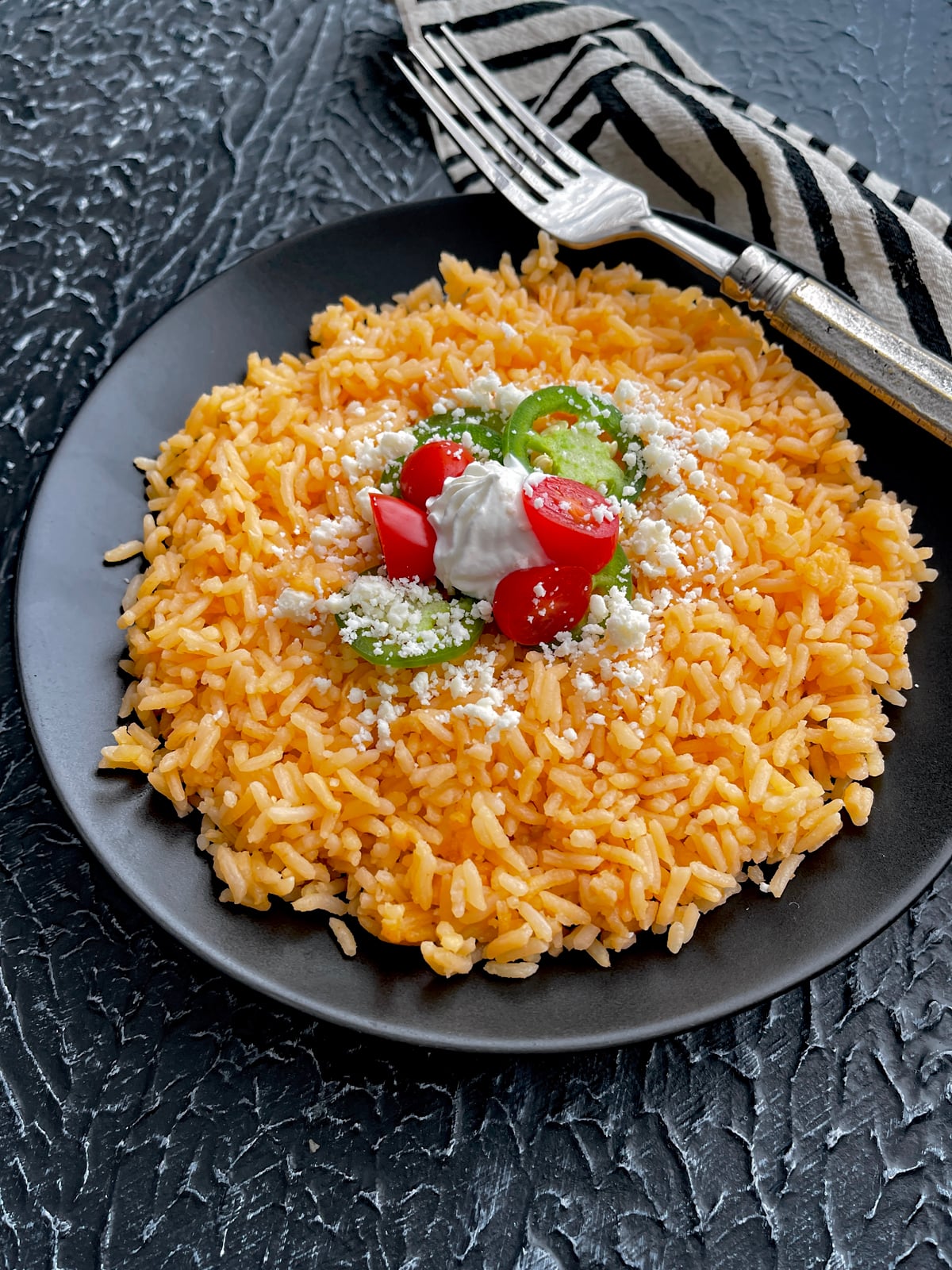 Easy Restaurant-Style Mexican Rice uses only 3 ingredients, plus some water.