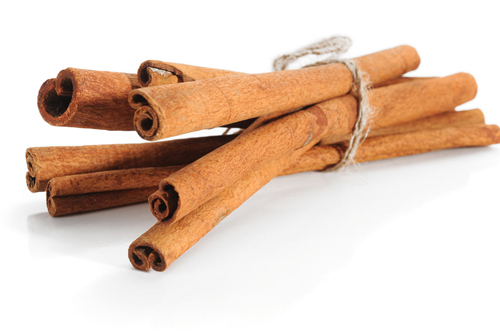 Cinnamon sticks tied with twine.