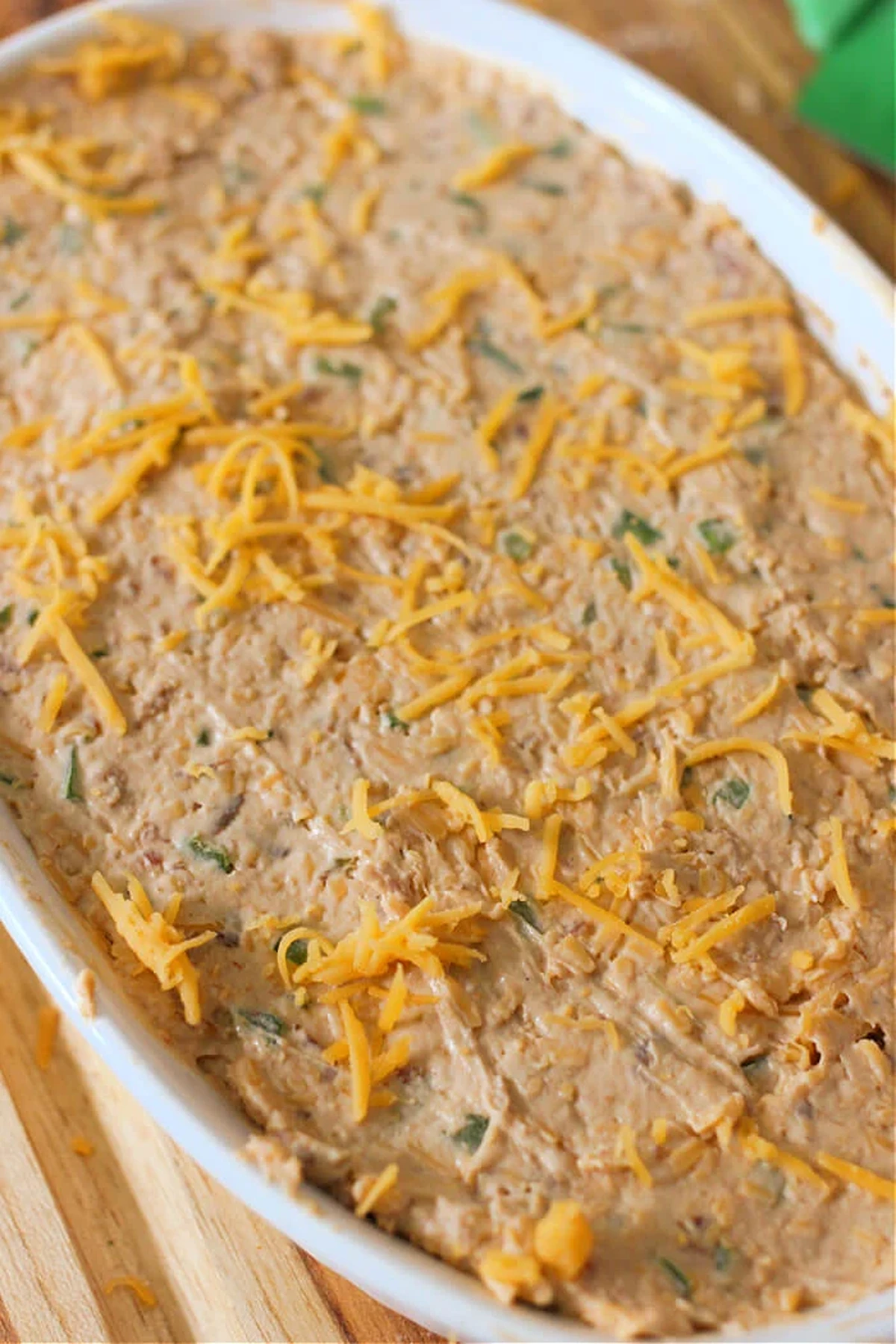 Super Bowl dip made from jalapeno popper ingredients.