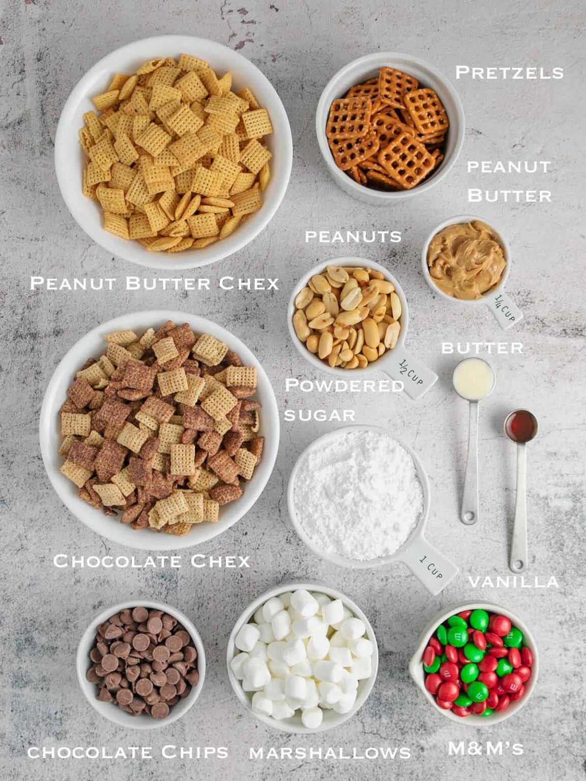 Christmas Holiday Muddy Buddy Recipe with Chex Mix - Oh, That's Good