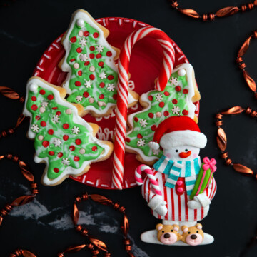 Decorated Christmas Cookies.