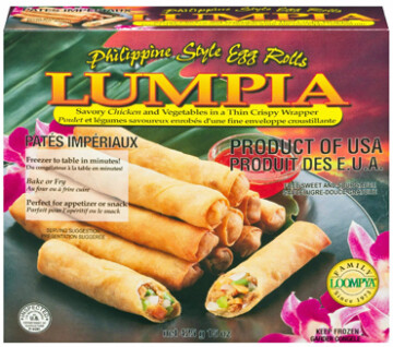 package of frozen lumpia.