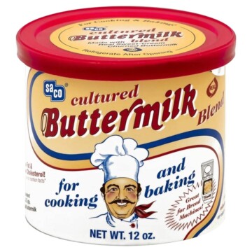 Can of powdered buttermilk.