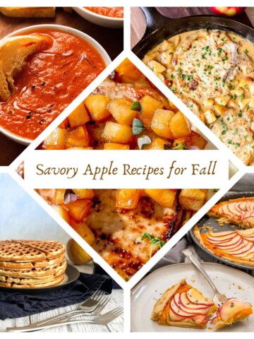 Savoury vegetarian apple recipes perfect for fall.