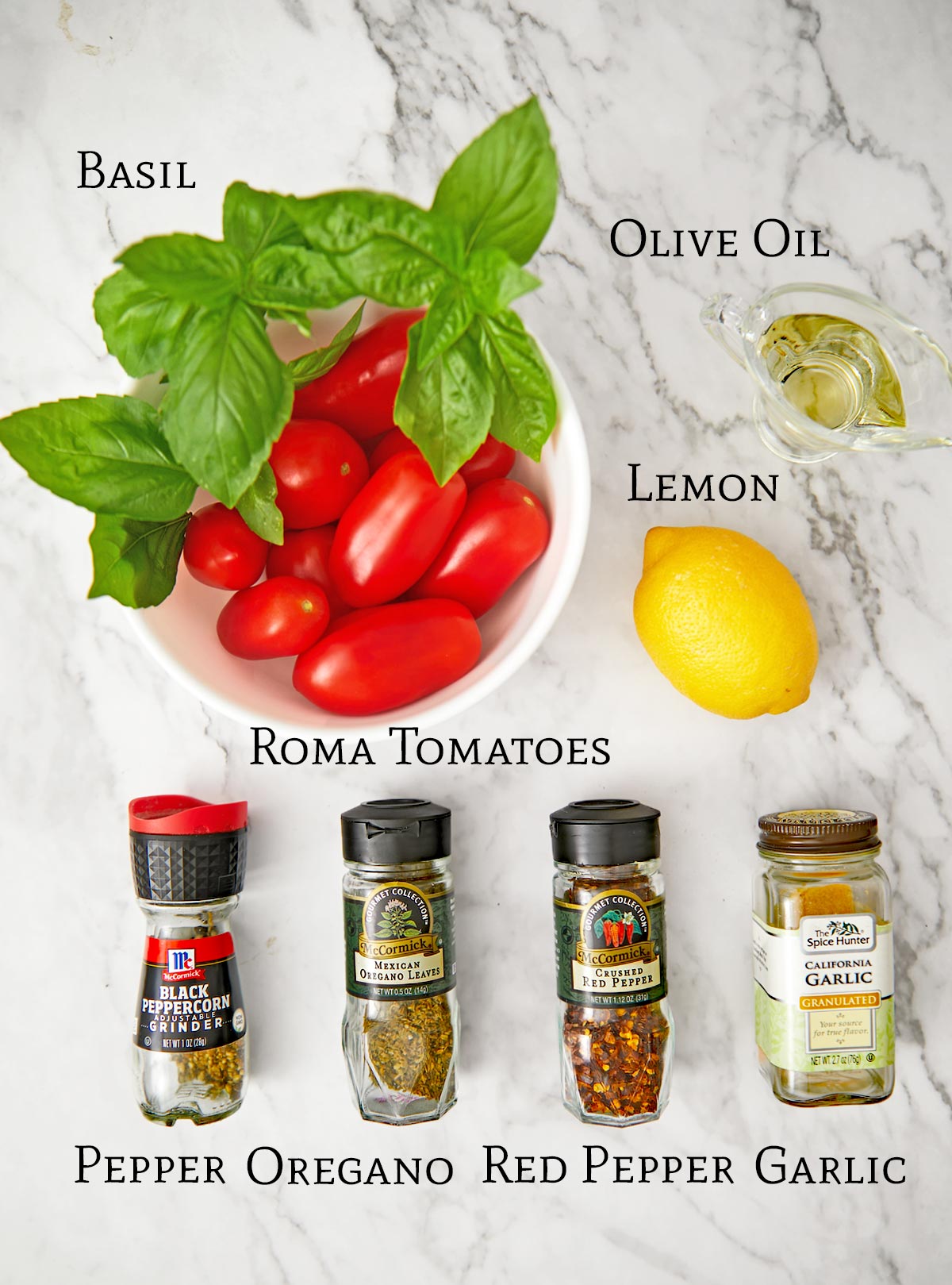 All the ingredients for Easy Homemade Fresh Tomato Pizza Sauce Recipe.